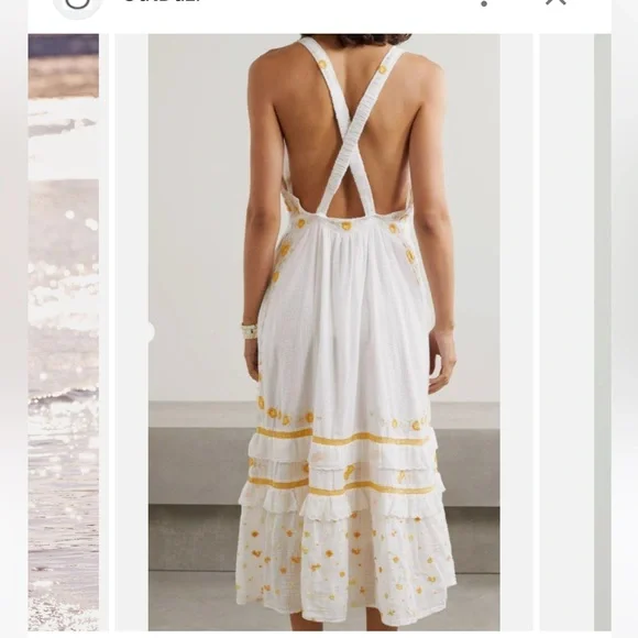 LoveShackFancy *NWT* Asher midi dress - size 10 - Picture 2 of 8